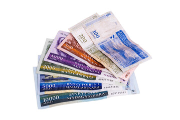 Billets de banque malgache - ariary