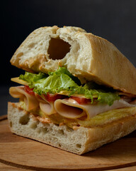 Чиабатта с индейкой