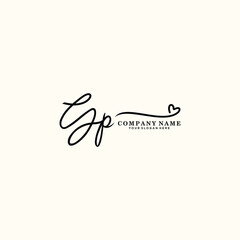 YP initials signature logo. Handwriting logo vector templates. Hand drawn Calligraphy lettering Vector illustration.
