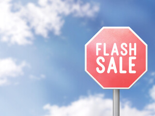 Flash sale - road sign