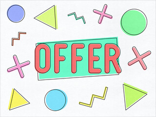Offer - abstract illustration
