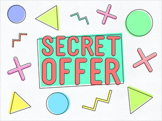 Secret offer - abstract illustration