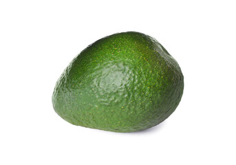 Tasty fresh ripe avocado isolated on white