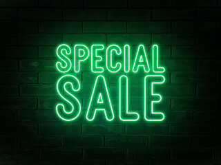 Special sale - neon text