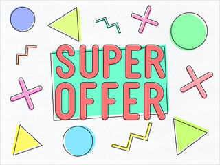 Super offer - abstract illustration