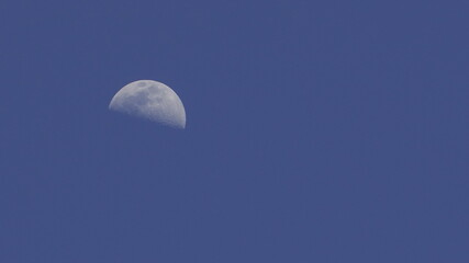 Half moon photos, beautiful natural blue background