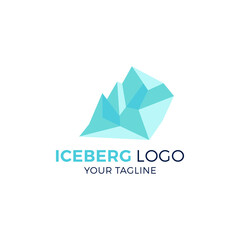 Iceberg logo vector illustration isolated on white background