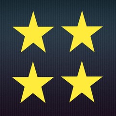 Texture image for background wallpaper with four yellow stars