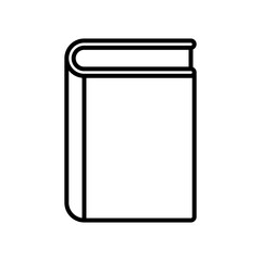 book line style icon design, Education literature and read theme Vector illustration