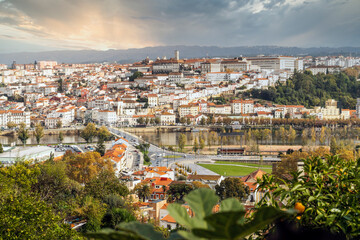 Beautiful cityscape of historic Coimbra, Portugal