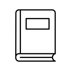 book line style icon design, Education literature and read theme Vector illustration
