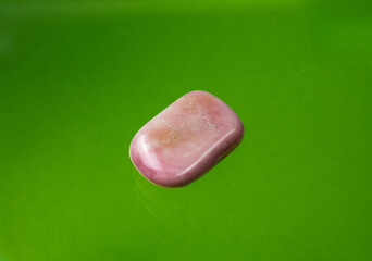 a beautiful pink opal from peru with a shiny surface