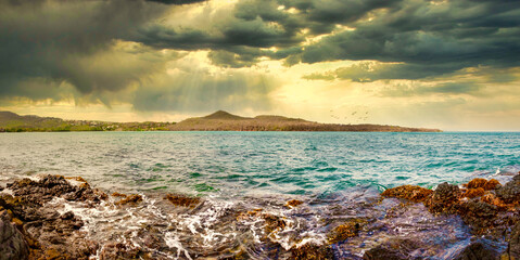 sunrise over the sea