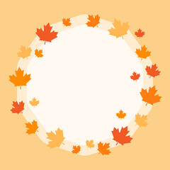 This is a frame with autumn leaves. Could be used for holidays, postcards, banners, flyers, etc.