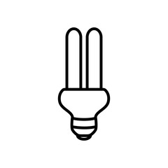 fluorescent lamp icon, line style