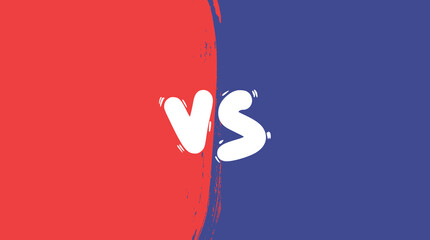Obraz premium Vs template. Versus blank. Vector color design.