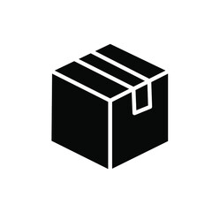 Box, Package, Parcel Isolated Flat Web Mobile Icon / Vector / Sign / Symbol
