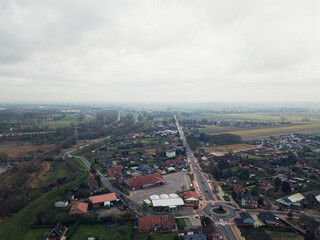 Stade-Bützfleth von oben - Drohnenfoto