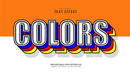 Colors Text Effect