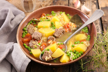 beef stew with vegetables and brothac