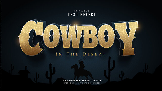 Cowboy Text Effect