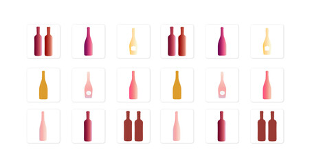 wine bottle icons