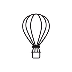 air balloon icon in trendy flat design