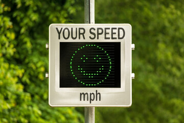 Speed Indicator Device (SID) that measures and displays the speed of approaching cars. UK. Other screen variations available in my portfolio.