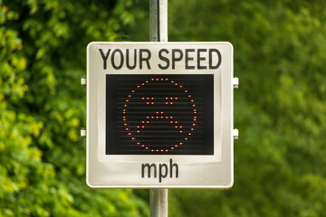 Speed Indicator Device (SID) that measures and displays the speed of approaching cars. UK. Other screen variations available in my portfolio.