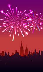 Fototapeta premium Independence day in America 4 th July poster design.