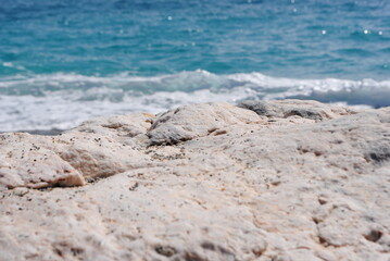 Fototapeta na wymiar rocas de una playa