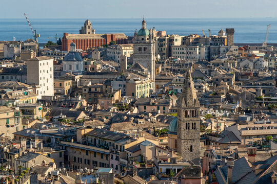 Genoa Cityview From Castelletto Elevator