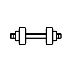 barbell icon in trendy flat style