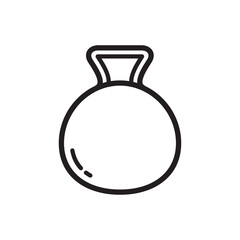 kettlebell icon in trendy flat style