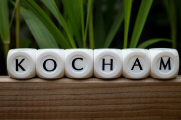 Kocham napis na kostkach © Seance_Photo_Sylwia