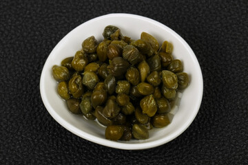 Capers in the bowl
