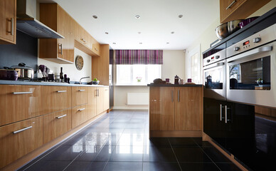 Modern and stylish luxury kitchen in an apartment