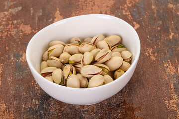 Pistachio nuts heap