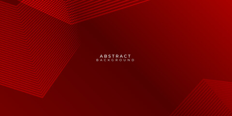 Modern red lines pattern abstract presentation background