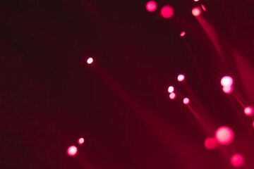 Abstract background. Fantastic fancy plants with colored branches with luminous dots at the ends....