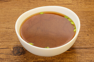 Japanese tradtitional Miso soup with tofu