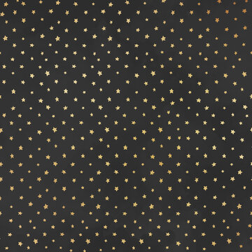 Seamless Gold Pattern On Dark Gray Background