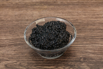 Luxury strugeon fish black caviar