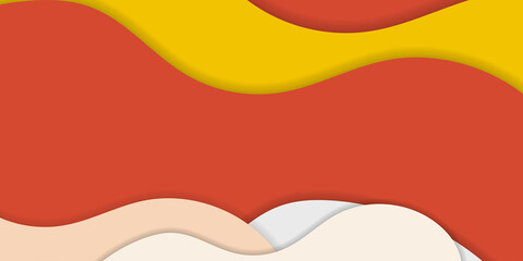 Orange yellow white paper cut burning fire flames. Abstract background. Modern pattern. Vector illustration for design.