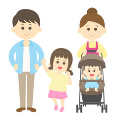 家族のイラスト