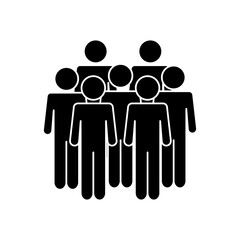 pictogram men icon, silhouette style