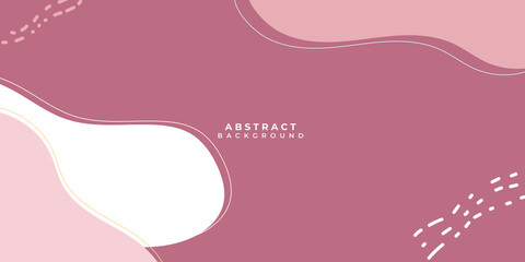 Abstract 3D pink brown white liquid fluid circles pink pastels color beautiful background with halftone texture.