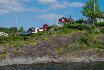 A beautiful summers day on the water in Oslofjord in Norway