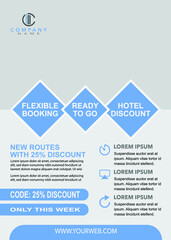 Travel & tour flyer design template