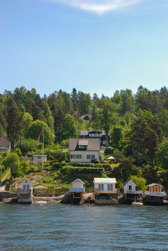 A beautiful summers day on the water in Oslofjord in Norway